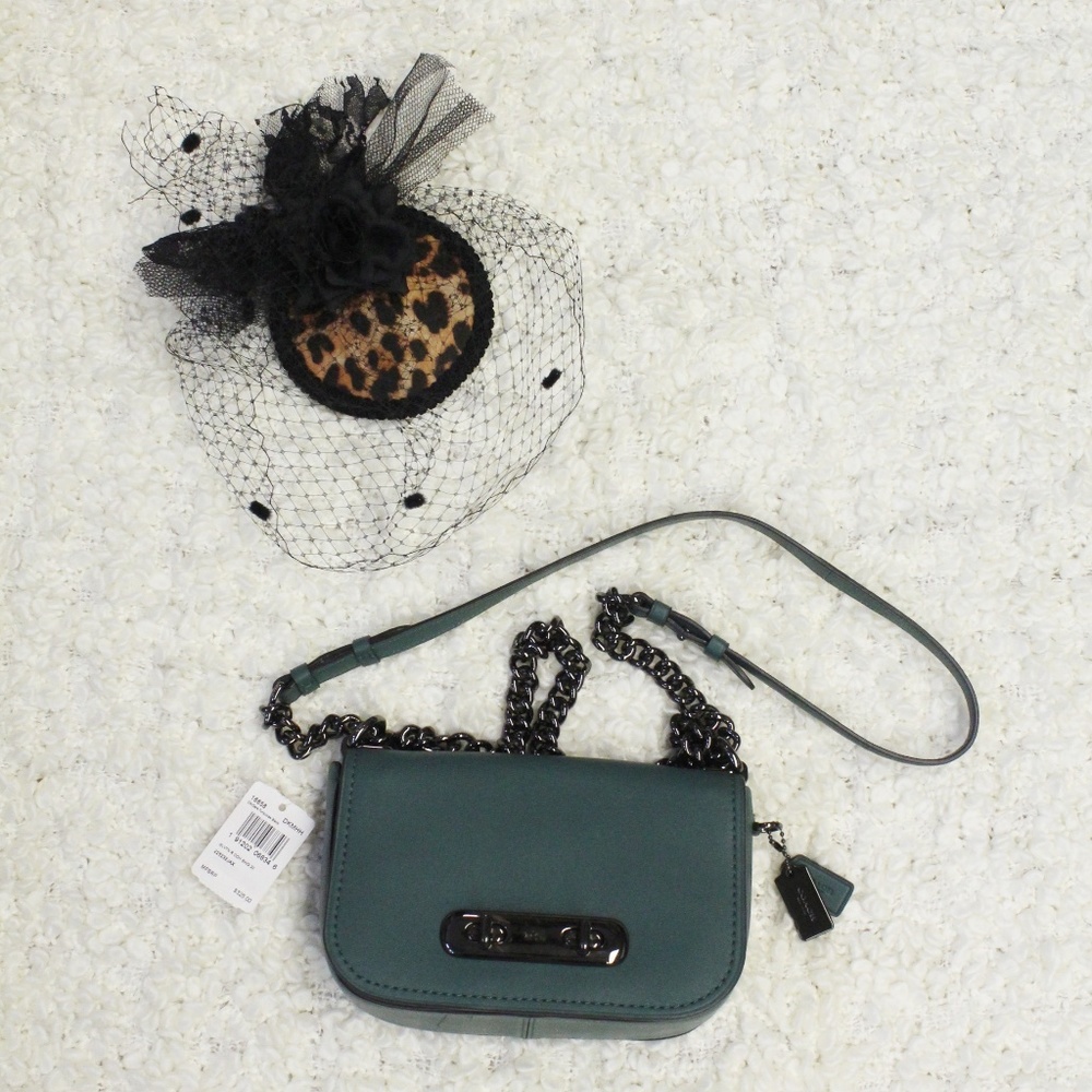 Coach 18858 Leather Swagger 20 Crossbody New